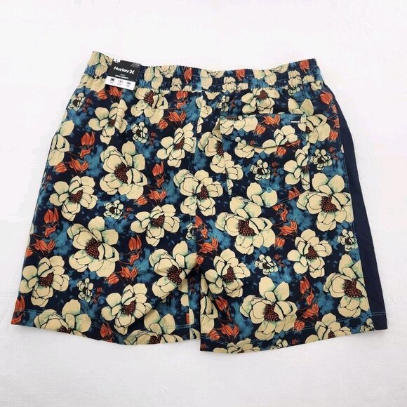 Hurley Volley Swim Shorts Size Large Tropical Mist Comfort Liner 4-Way Stretch - Picture 3 of 4